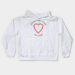 Dog Lover - Heart Paws - All you need is love and a dog !! Kids Hoodie